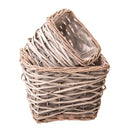 Set 4 Cesti 24 H 18 cm Rettangolare 