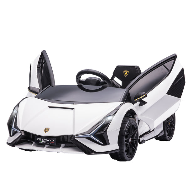 sconto Macchina Elettrica per Bambini 12V con Licenza Lamborghini Sian FKP 37 Bianca
