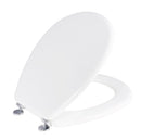 Copriwater Universale 37x43,6 cm in MDF Cerniere in Metallo Cromato Piemonte Bianco Lucido