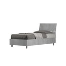 Letto Singolo Demas Testata Inclinata  Cemento Varie Misure