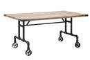 Tavolo da Pranzo Manhattan 160x91,5x76 cm in Ferro e MDF