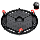 Vassoio Porta Utensili 52,5x42,5x11,5 cm Sottomacchina con 4 Ruote Luce LED e Base Magnetica in PU Nero