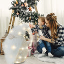 Gnomo di Natale H104 cm con Luci e Cappello Panna