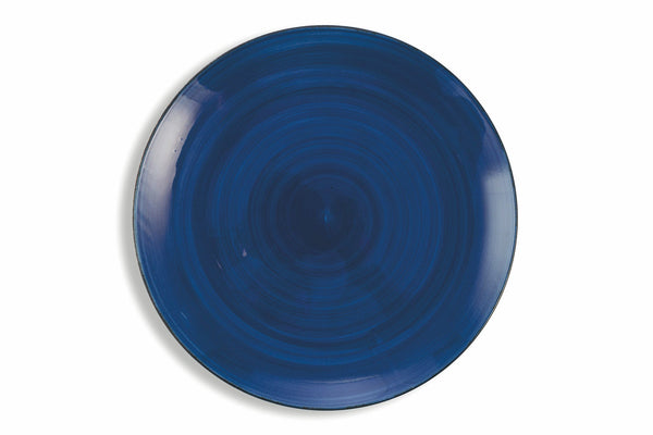 Set de 6 assiettes plates Ø27x3,5 cm en Gres VdE Tivoli 1996 Baita 2 Bleu sconto