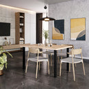 Set 4 Gambe Tavolo 50x50 mm in Acciaio Emuca Nero