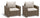 Lot de 2 Fauteuils de Jardin 83x68x71,5 cm en Résine Keter California Cappuccino