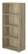 Bibliothèque 4 étagères 60x30x130 cm en chêne MDF