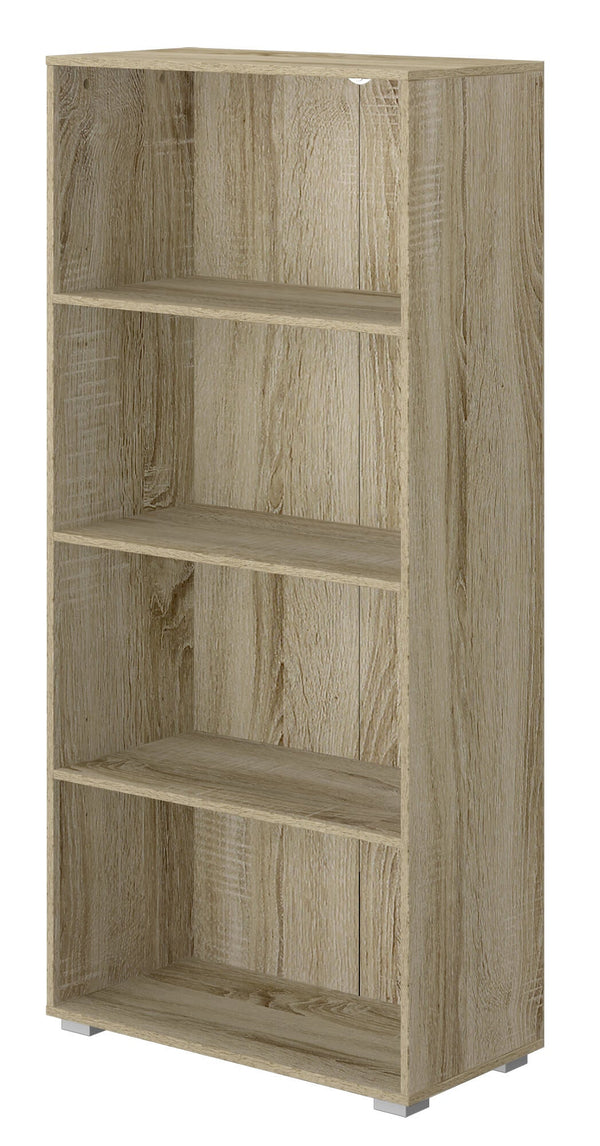 acquista Bibliothèque 4 étagères 60x30x130 cm en chêne MDF