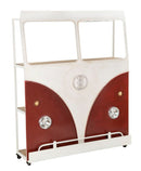 Bancone Bar 138x40x174 cm a Forma di Van in Metallo