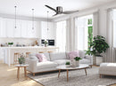 Ventilatore da Soffitto con 3 Pale in Abs Ø127 cm 3 Velocità Martec Flush Nero