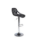 Sgabello con  Alzata a Gas e Seduta Girevole in Polipropilene Vandi Nero