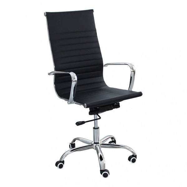 Fauteuil de bureau Isabelle 60x60x115/125 h cm en polyuréthane noir acquista