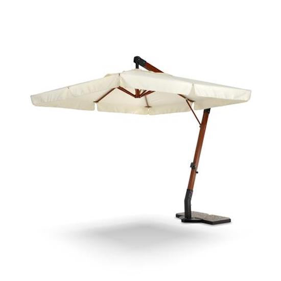 Parasol de jardin décentralisé carré 3x3m avec ouverture et fermeture à manivelle en porte-à-faux Taddei Antares acquista