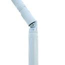 Ombrellone da Giardino Ø180x200H cm Spiaggia Inclinabile in Metallo Verde e Bianco