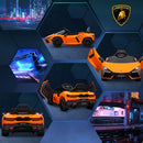 Macchina Elettrica per Bambini Licenza Lamborghini Revuelto 12V Guida Manuale e Telecomando Arancione 