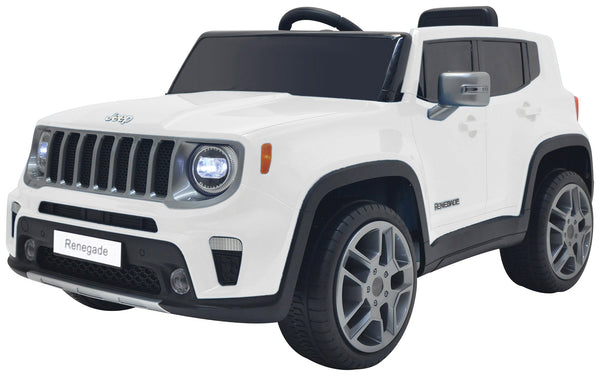 sconto Véhicule électrique porteur pour enfants 12V sous licence Jeep Renegade blanc