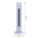 Ventilatore a Torre da Pavimento H81 cm 45W Kooper ArticFresh Bianco