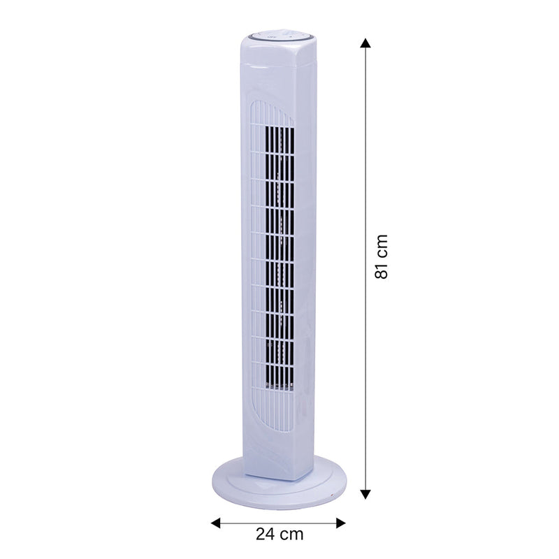 Ventilatore a Torre da Pavimento H81 cm 45W Kooper ArticFresh Bianco