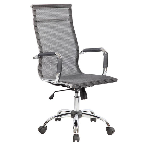 prezzo Chaise de bureau présidentielle en maille respirante grise Tosini Dallas