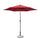 Ombrellone da Giardino con Snodo 6 Stecche Ø270x235h cm Telo in Poliestere Kalife Burgundy