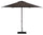 Ombrellone da Giardino Ø3 m Palo Ø38 mm in Alluminio Effetto Legno Tessuto Poliestere Trend Wood Taupe