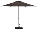 Ombrellone da Giardino Ø3 m Palo Ø38 mm in Alluminio Effetto Legno Tessuto Poliestere Trend Wood Taupe