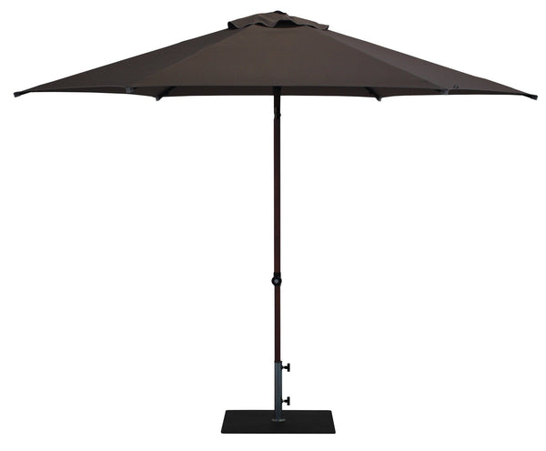 online Ombrellone da Giardino Ø3 m Palo Ø38 mm in Alluminio Effetto Legno Tessuto Poliestere Trend Wood Taupe