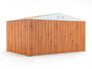 Casetta Box da Giardino in Lamiera di Acciaio Porta Utensili 403x269x217 cm Enaudi Legno