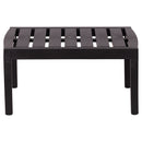 Set Salotto da Giardino 4 Posti Cuscini Avorio Struttura Nero Effetto Legno Malindi      