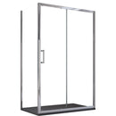 Box Doccia Angolare 1 anta Scorrevoli 2 Lati Fissi in Cristallo trasparente 6mm H195 Bonussi Sole Varie Misure