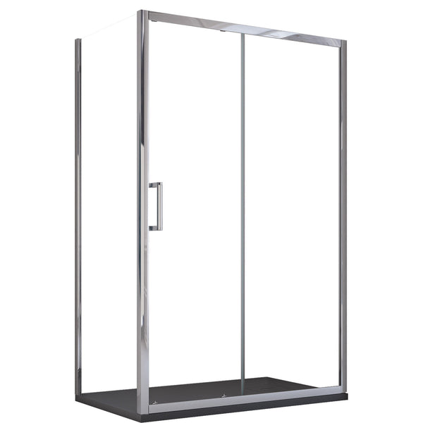 prezzo Box Doccia Angolare 1 anta Scorrevoli 2 Lati Fissi in Cristallo trasparente 6mm H195 Bonussi Sole Varie Misure