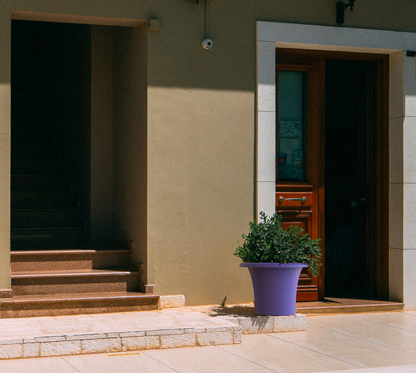 Vaso Ø72x50 cm in Resina Arkema Tummy Vase Dove Grey acquista