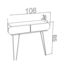 Consolle 106x30x85h cm Ilia noce 