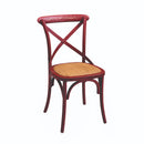Sedia in Legno 51x55H46,5/89cm Rosso Antico