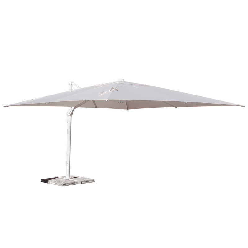 Ombrellone Decentrato da Giardino 2x3m in Alluminio Panna