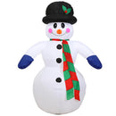 Gonfiabile Pupazzo di Neve Gigante 240 cm Luci LED Decorazioni Natalizie Esterno