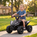 Quad Elettrico per Bambini 18-48 Mesi 6 V 2 km/h 67x38,5x43 cm con Marce Avanti Portata 25 kg in PP e Acciaio Nero      