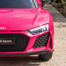 Macchina Elettrica per Bambini 3-6 Anni 12 V Audi R8 Spyder 107x58x44 cm 3-5 km/h con 2 Motori e Telecomando in PP Rosa      