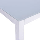 Tavolo da Pranzo 150x75x80 cm in Vetro Bianco