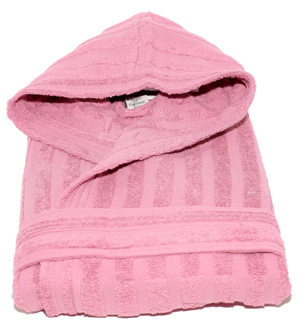Peignoir Sally Lines 100% Coton Eponge Vieux Rose prezzo