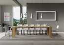 Consolle Allungabile 90-300x42x77 cm in Nobilitato Marrone
