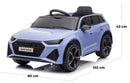 Macchina Elettrica per Bambini 12V con Licenza Audi RS6 Celeste