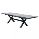 Tavolo Allungabile Djerba 200/260x100x75 h cm in Alluminio Antracite