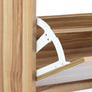 Scarpiera 4 ante 63x150x24 cm in Legno Melaminico Naturale