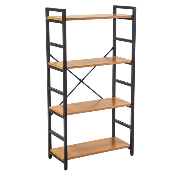 online Libreria 4 ripiani 60x28xh117 cm in Metallo e Legno Achille Naturale