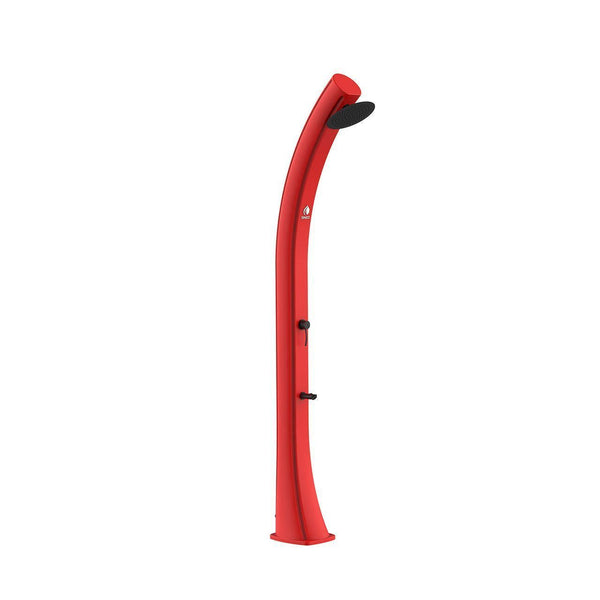 Doccia Solare da Giardino 40L Miscelatore e Lavapiedi Sined Sole XXL Rossa online
