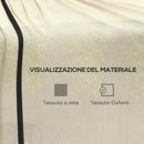 Zanzariera per Ombrellone 3x2,3 m Regolabile a Rete Fitta con Apertura a Cerniera Beige   