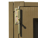 Casetta Box da Giardino 325x319x233 cm in PVC Avorio/Marrone