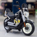 Moto Elettrica per Bambini Cruiser Acceleratore a Manubrio 12V 7Ah Argento Metallizzato         