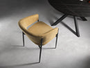 Set 2 Sedie Maya 59,5x54x78,5 cm in Tessuto Easy-Clean Giallo       